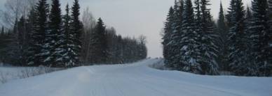 зимняя дорога до с.Леун